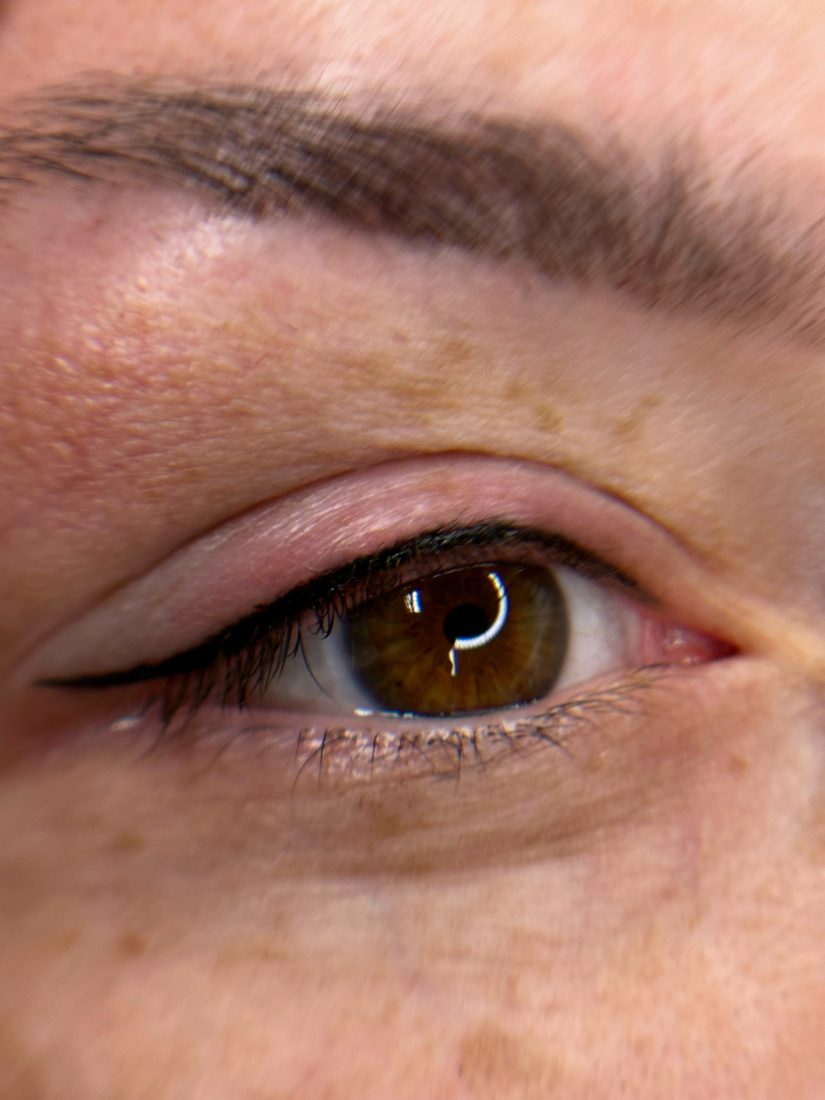 Healed permanent eyeliner result