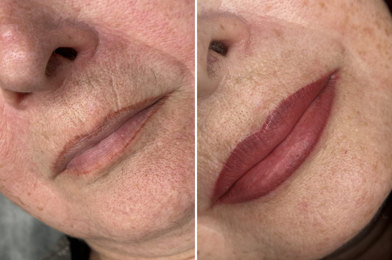 Lip blush, before and after — before and after, lip blush by Anna Tytarenko